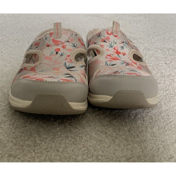 Skechers Commute Time Memory Foam Mules Floral White/Pink Sz 8 Washable Slip Ons - Picture 7 of 8